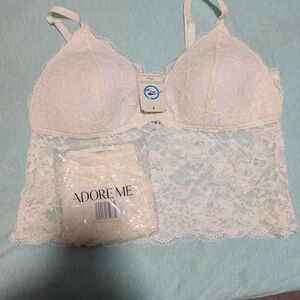 Adore Me Women's Lace Bralette - Cream